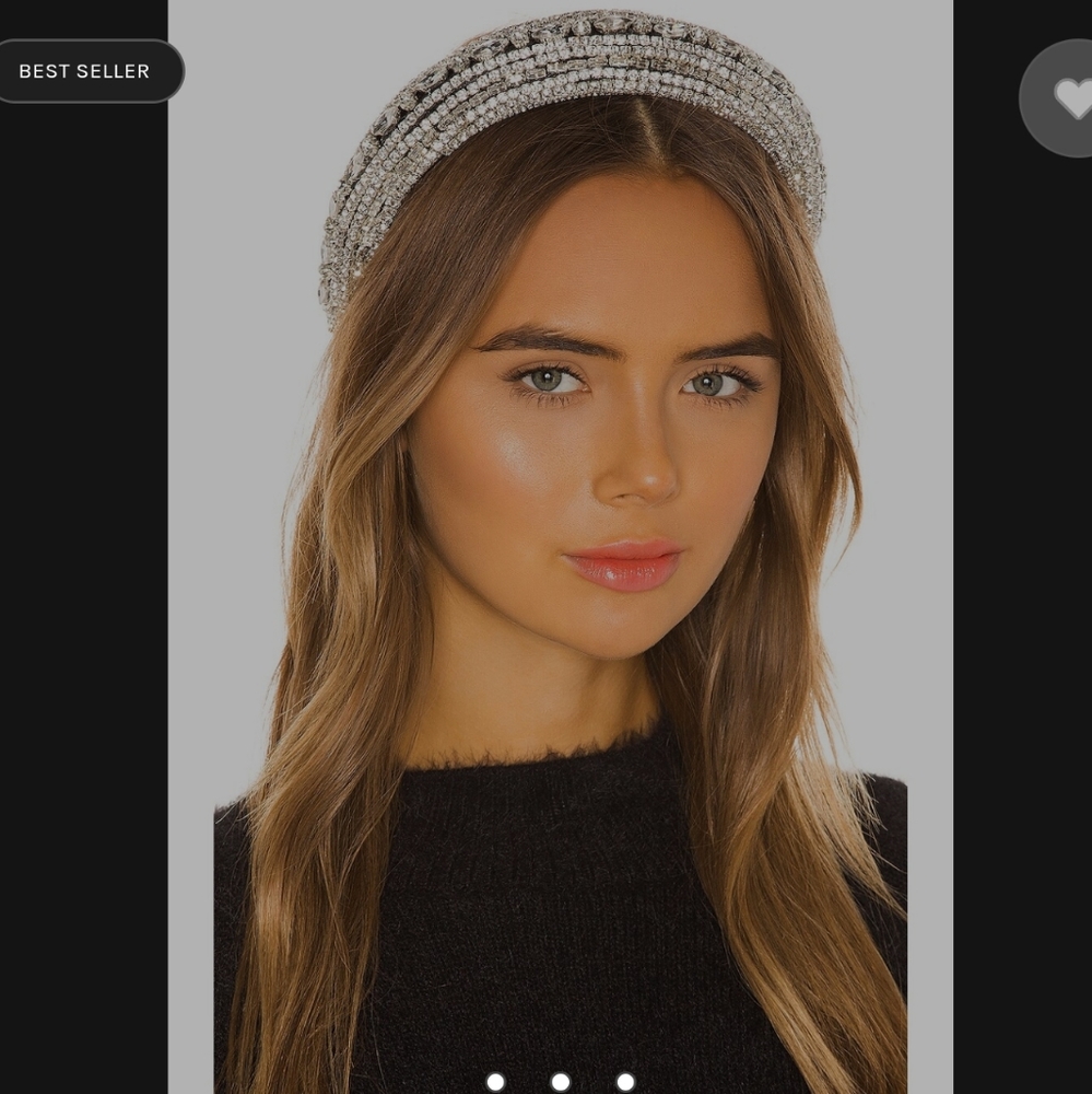 Shashi Empress Headband - Crystal and Black